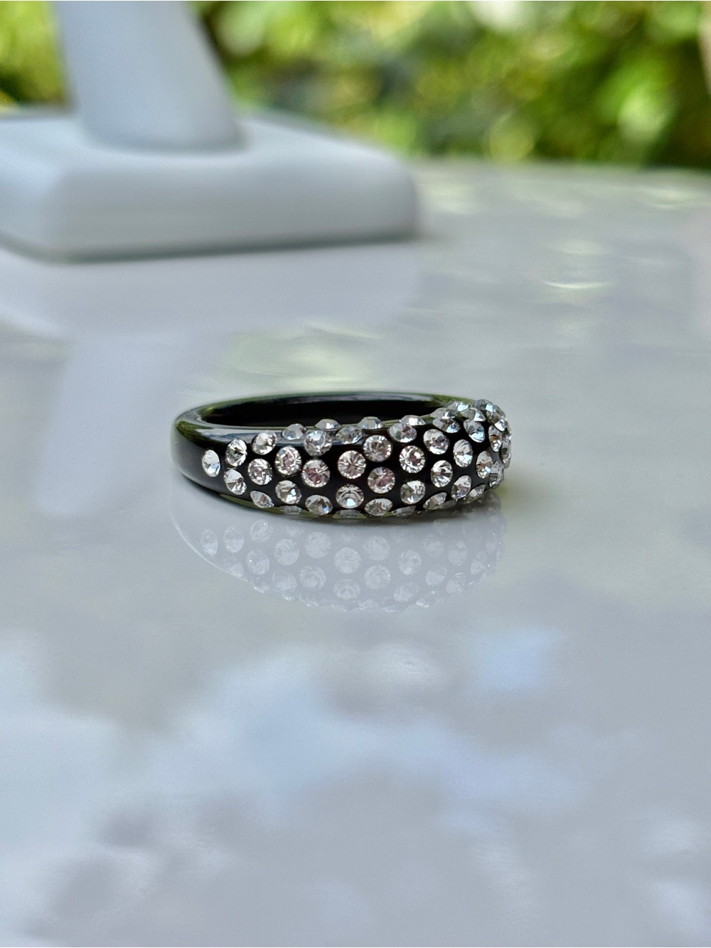 Acrylic Crystal Ring Embellished With Genuine“Crystal Stone Elements”New!